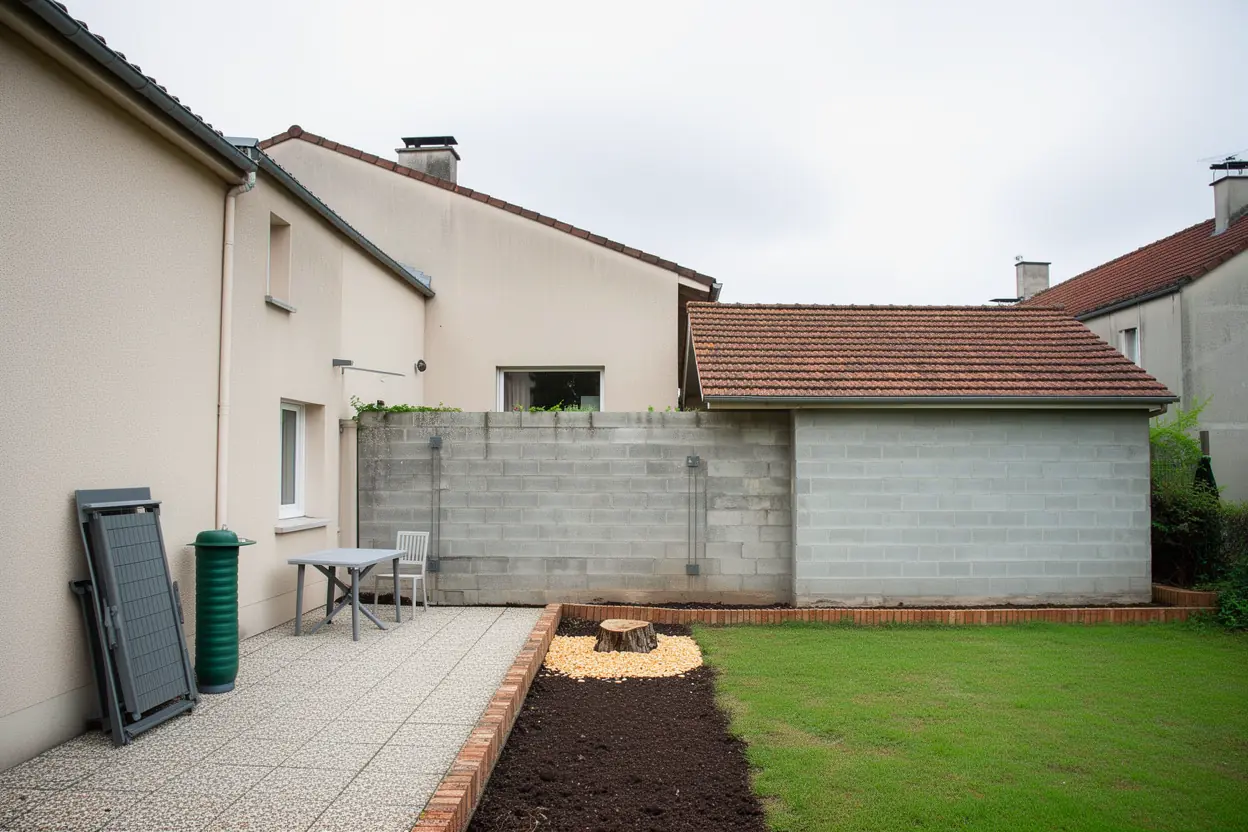 Espace libéré après abattage à Saint-Jean-de-la-Ruelle