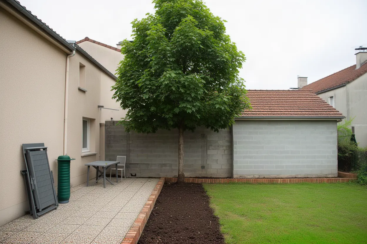 Arbre encombrant avant démontage à Saint-Jean-de-la-Ruelle